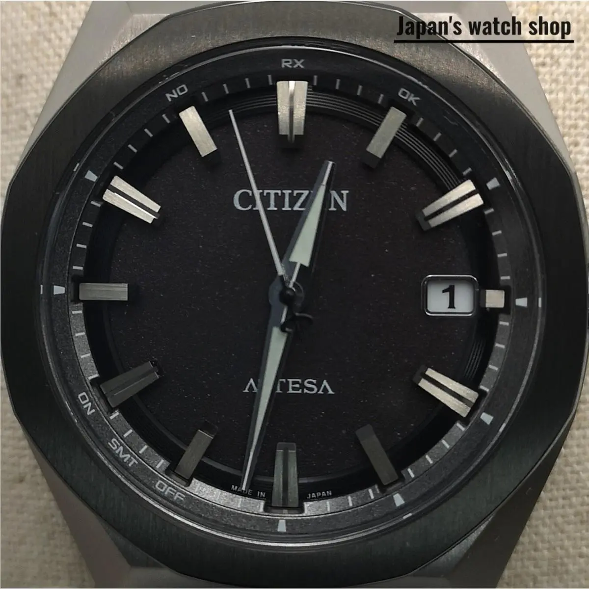 Citizen Attesa CB3044-55E Black Titanium Radio-controlled Men`s Watch