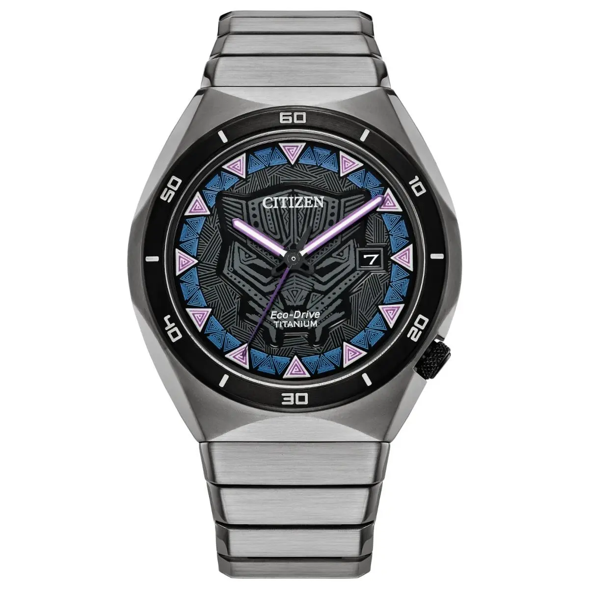 Eco-drive Marvel Black Panther Super Titanium Men’s Watch AW1668-50W by Citizen