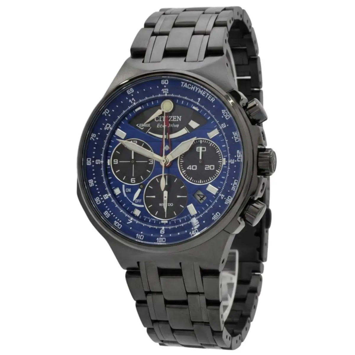 Men`s Watch Promaster Eco-drive Blue Dial Black Bracelet AV0097-51L by Citizen
