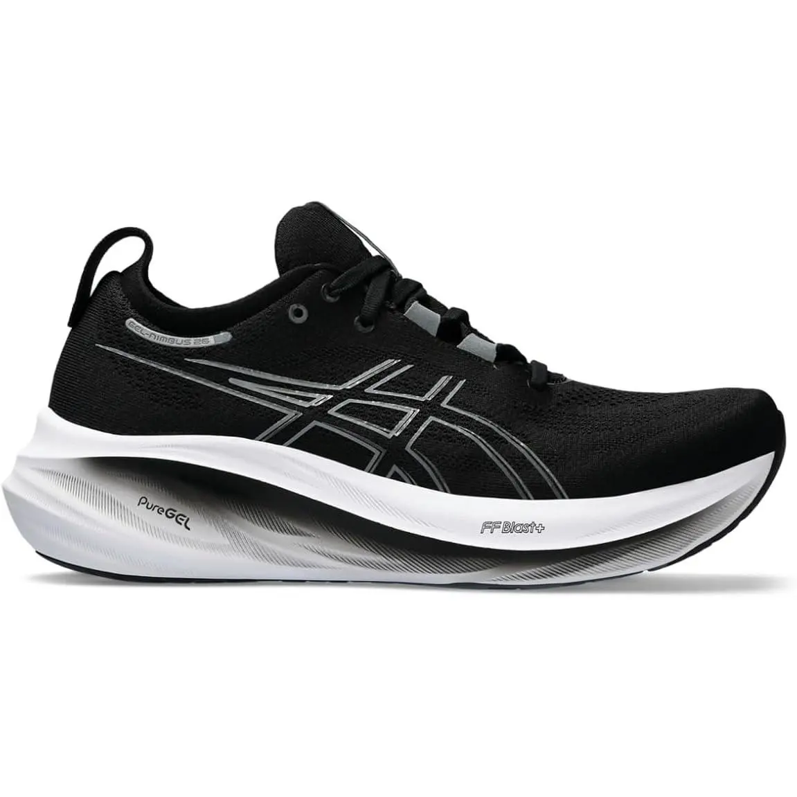 Asics Men`s Gel-nimbus 26 Running Shoes 14-2E Black/graphite Grey