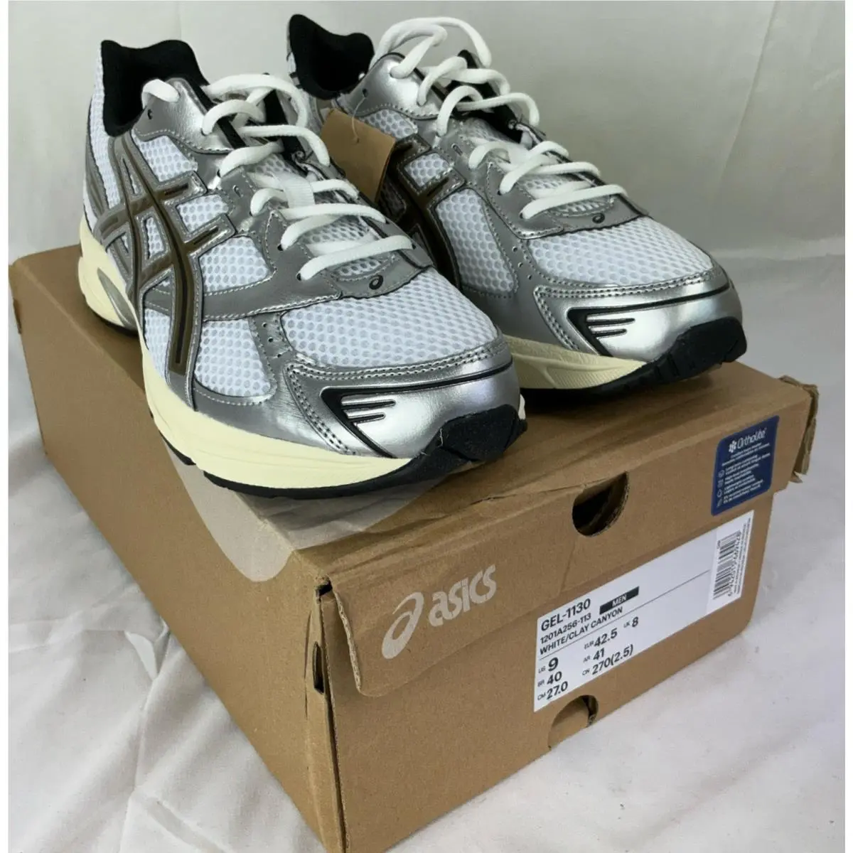 Asics Gel 1130 White Clay Canyon Men’s 9 In Box 1201A256-113