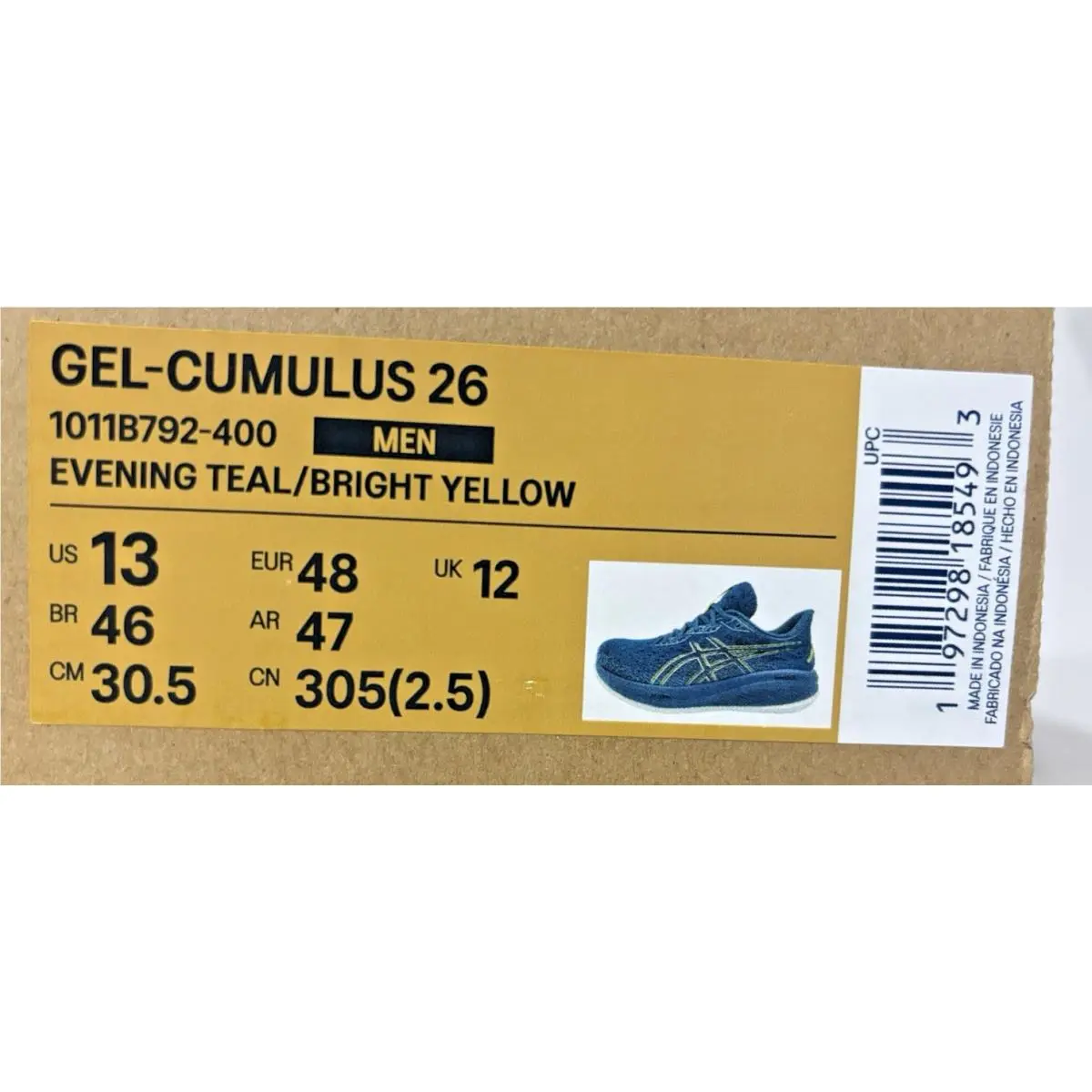 Asics shoes - ASICS GEL-Cumulus - 1011B792-400 - Teal (UPC: 197298185493) 6