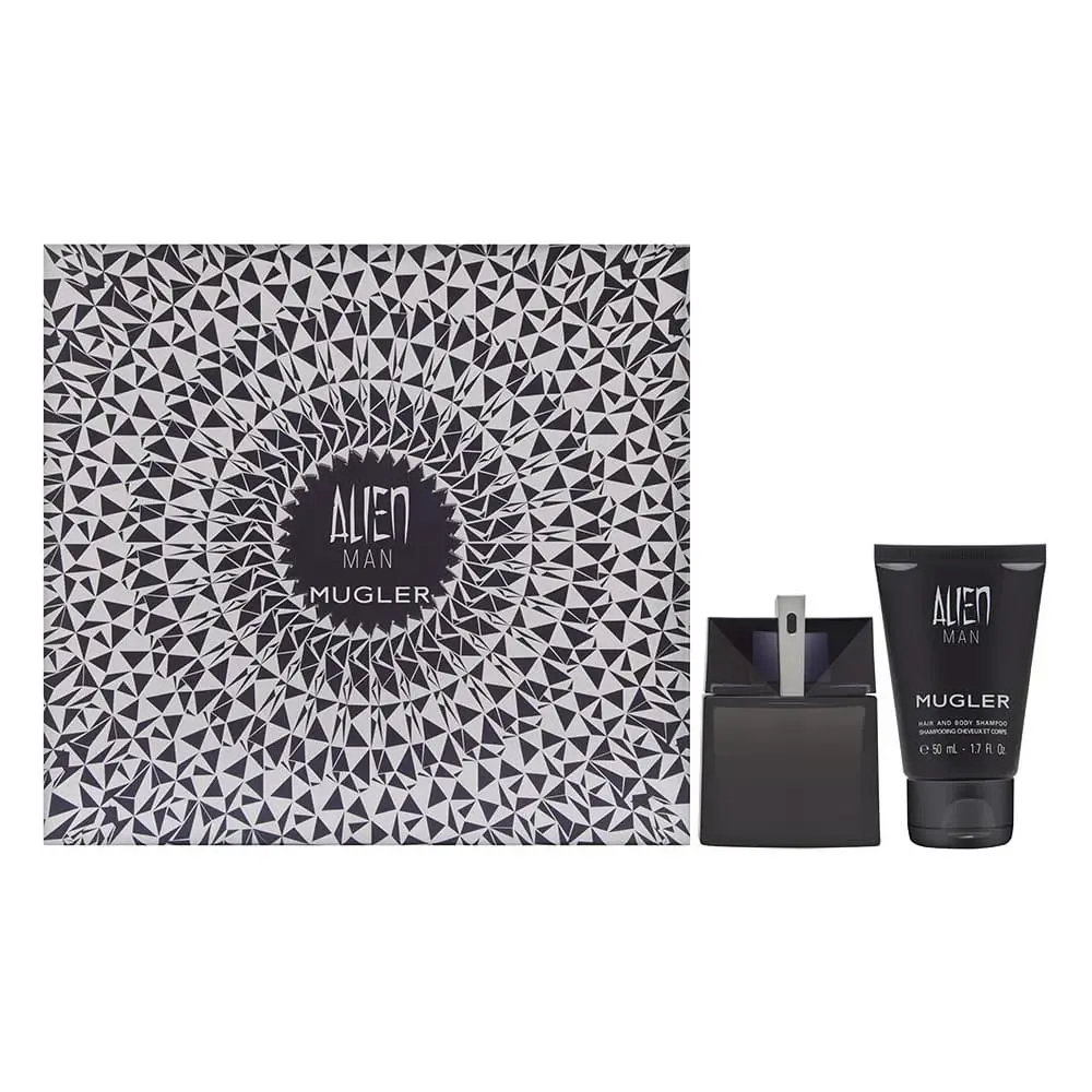 Alien Man 2 Piece Set: 1.7 oz Edt Spray + 1.7 oz Hair Body Shampoo by Mugler