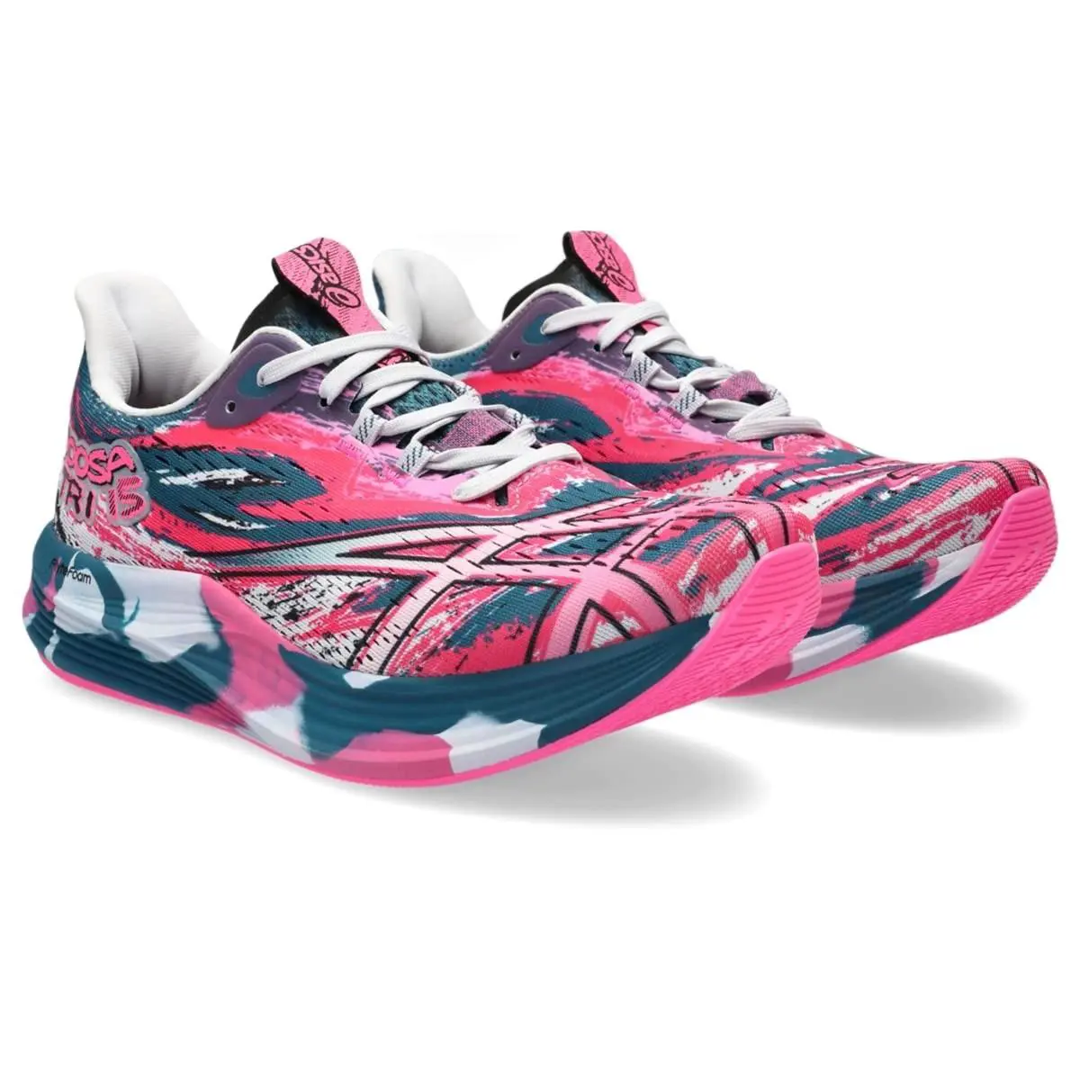 Asics shoes - ASICS Noosa Tri 15 - Noosa Tri - 10128429401 - RESTFUL Teal/HOT Pink, Manufacturer: Hot Pink/Safety Yellow 1