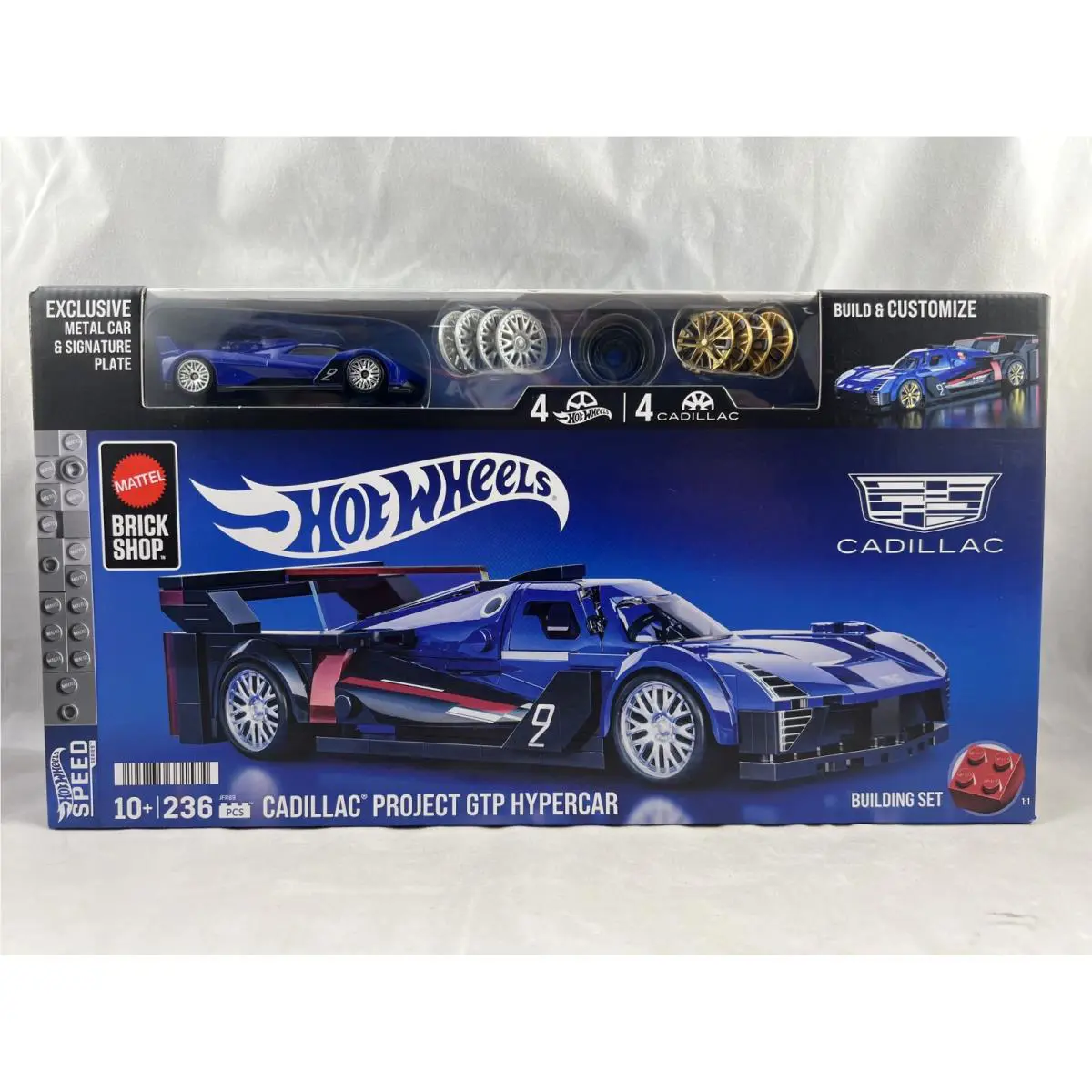 Hot Wheels Brick Shop Cadillac Project Gtp Hypercar Building Set