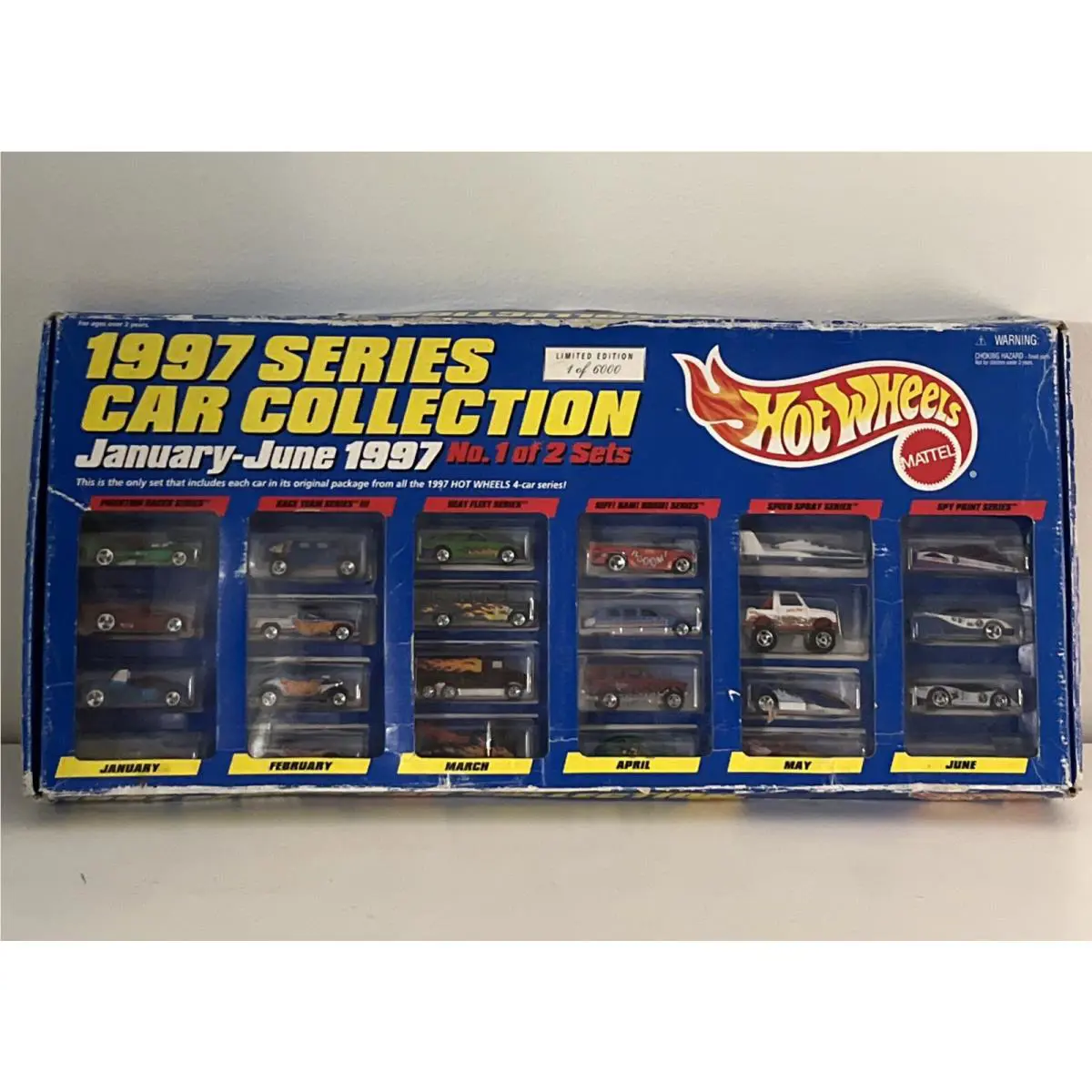 Hot Wheels 1997 Series Car Collection January - June 1997 No 1 of 2 Set