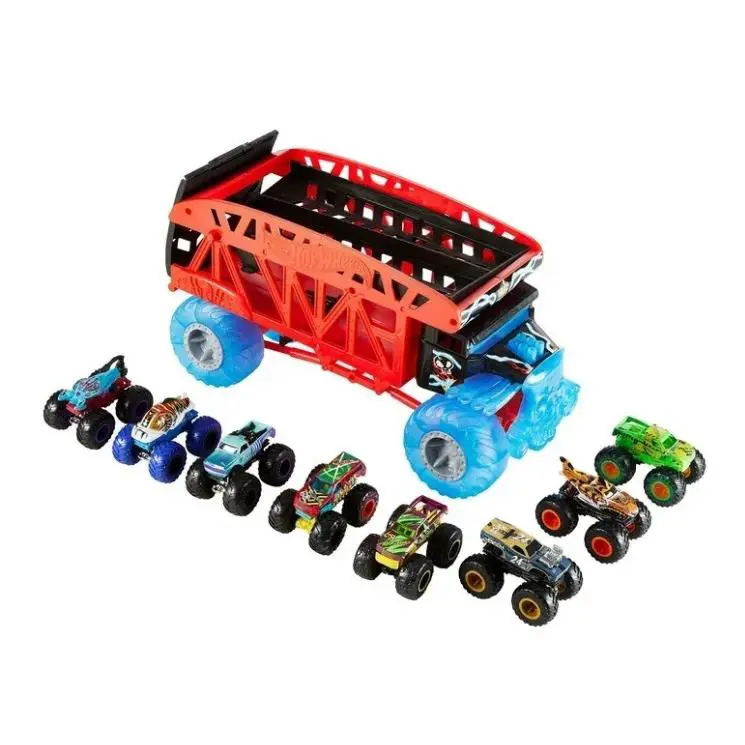 Hot Wheels Monster Trucks Monster Mover Hauler Trucks Bundle