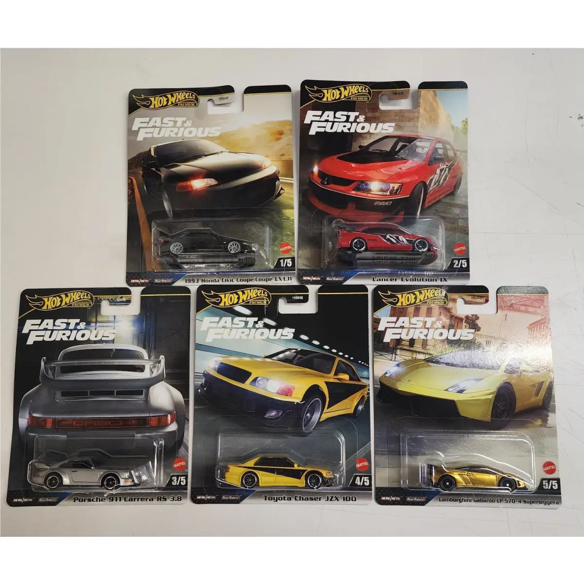 Complete 5 Car Set Case M 2025 Hot Wheels Fast Furious Case M Civic S87