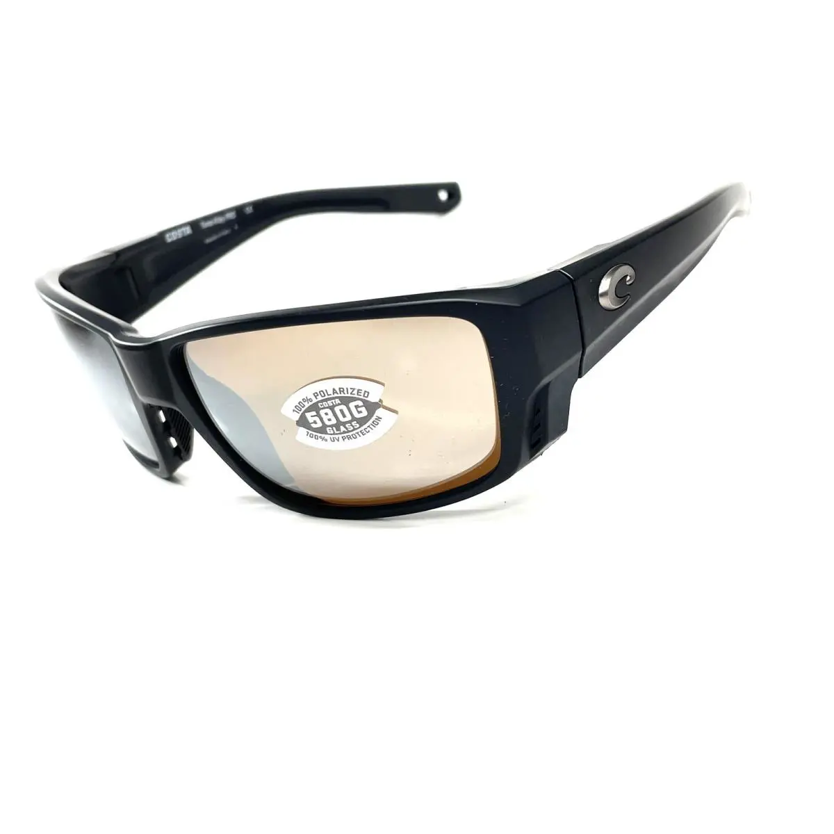 Costa Del Mar 06S9105 910503 Tunna Alley Pro Sunglasses Black Copper Silver 580G