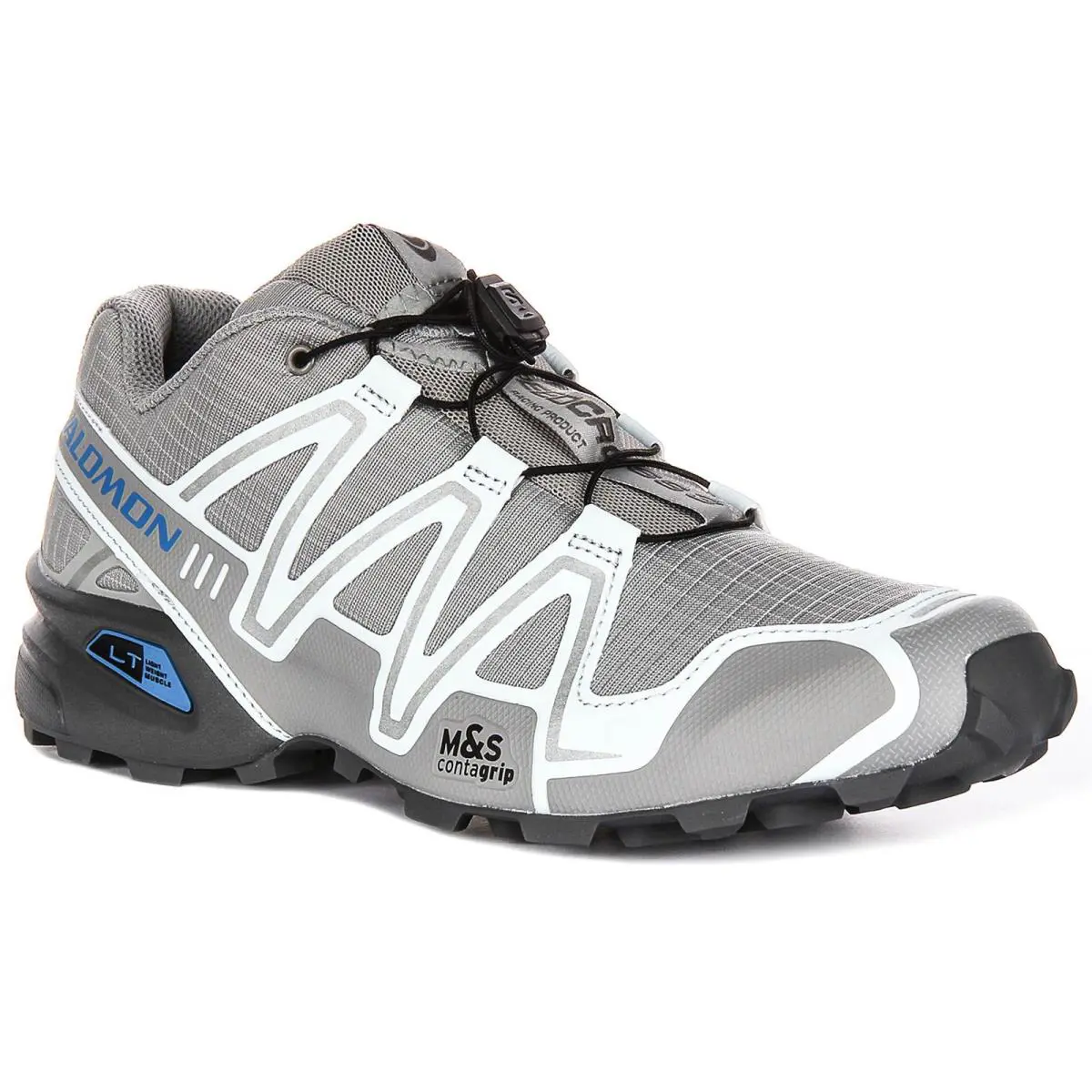 Salomon Speedcross 3 Fast Lacing Outdoor Mens Sneakers In Grey Blue US 7 - 13 - Grey Blue