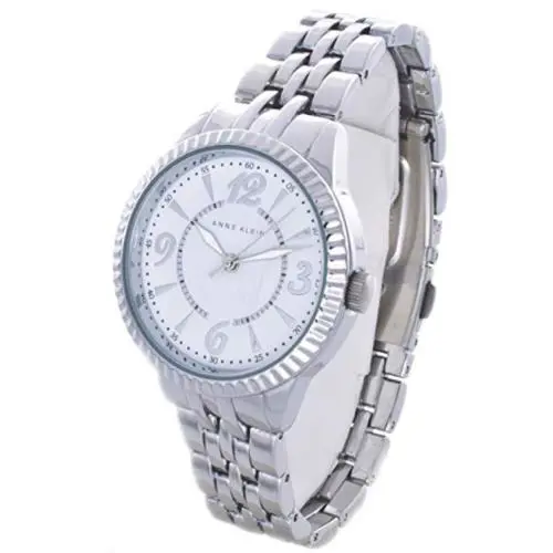 Anne Klein Womens Silver Tone Bracelet Watch F2126