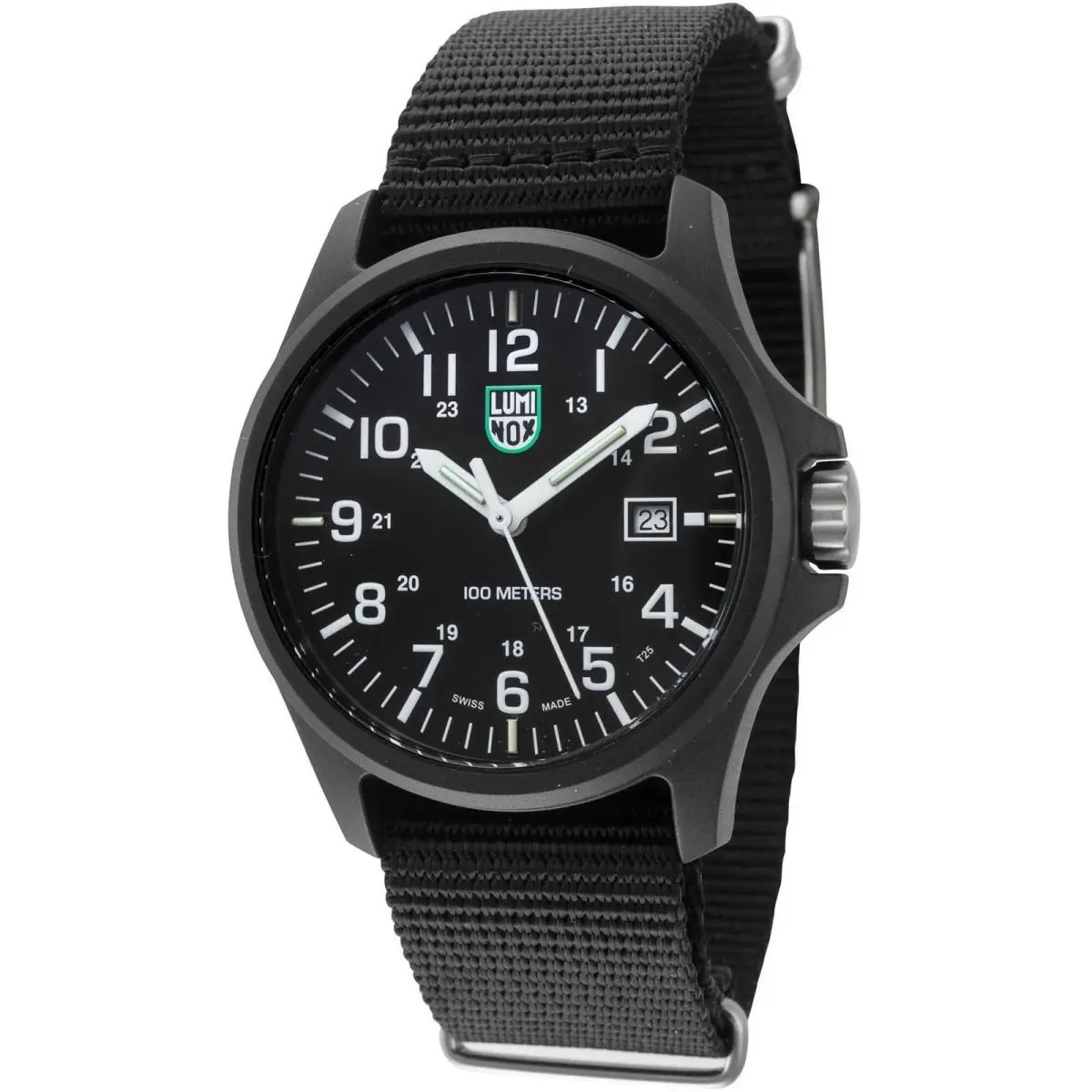 Luminox X2.BD01.2 Men`s 43mm Black Dial Carbonox Nylon Quartz Watch