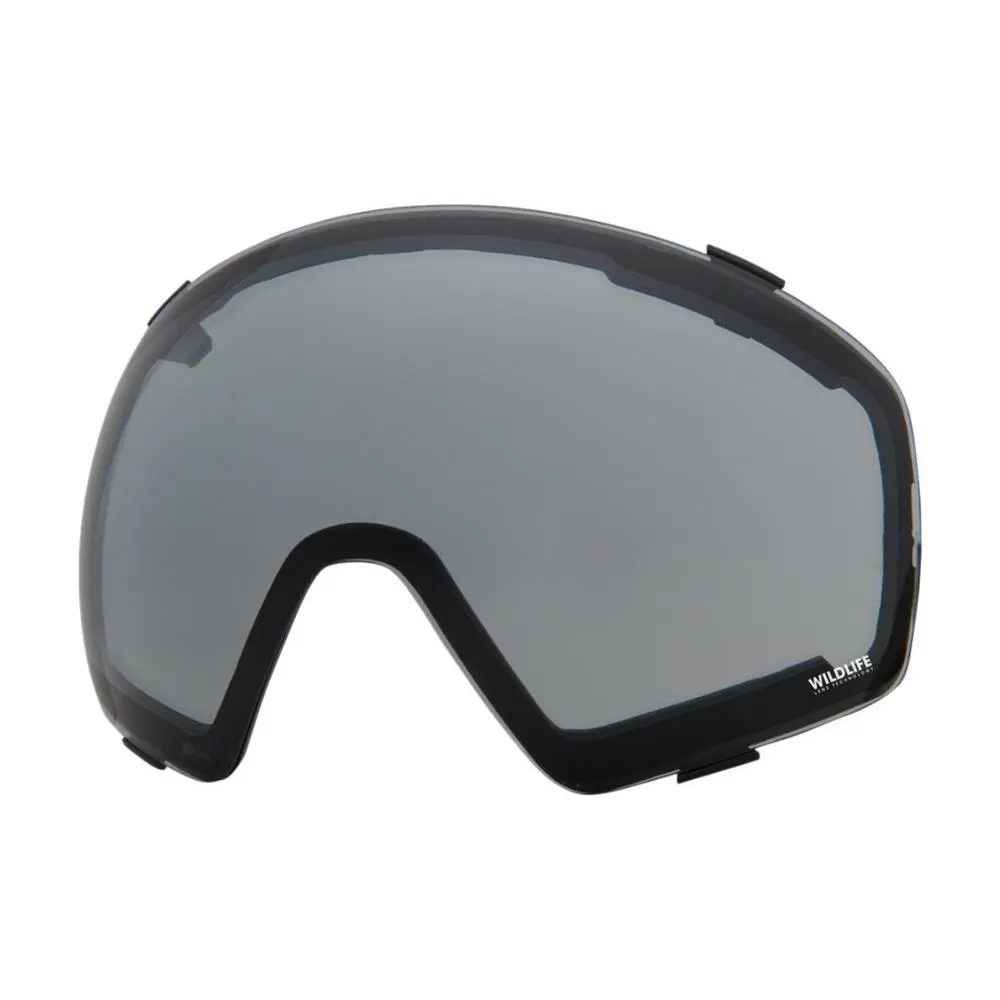 Vonzipper Mach Women Replacement Lens Wild Low Light Grey Chrome Llg