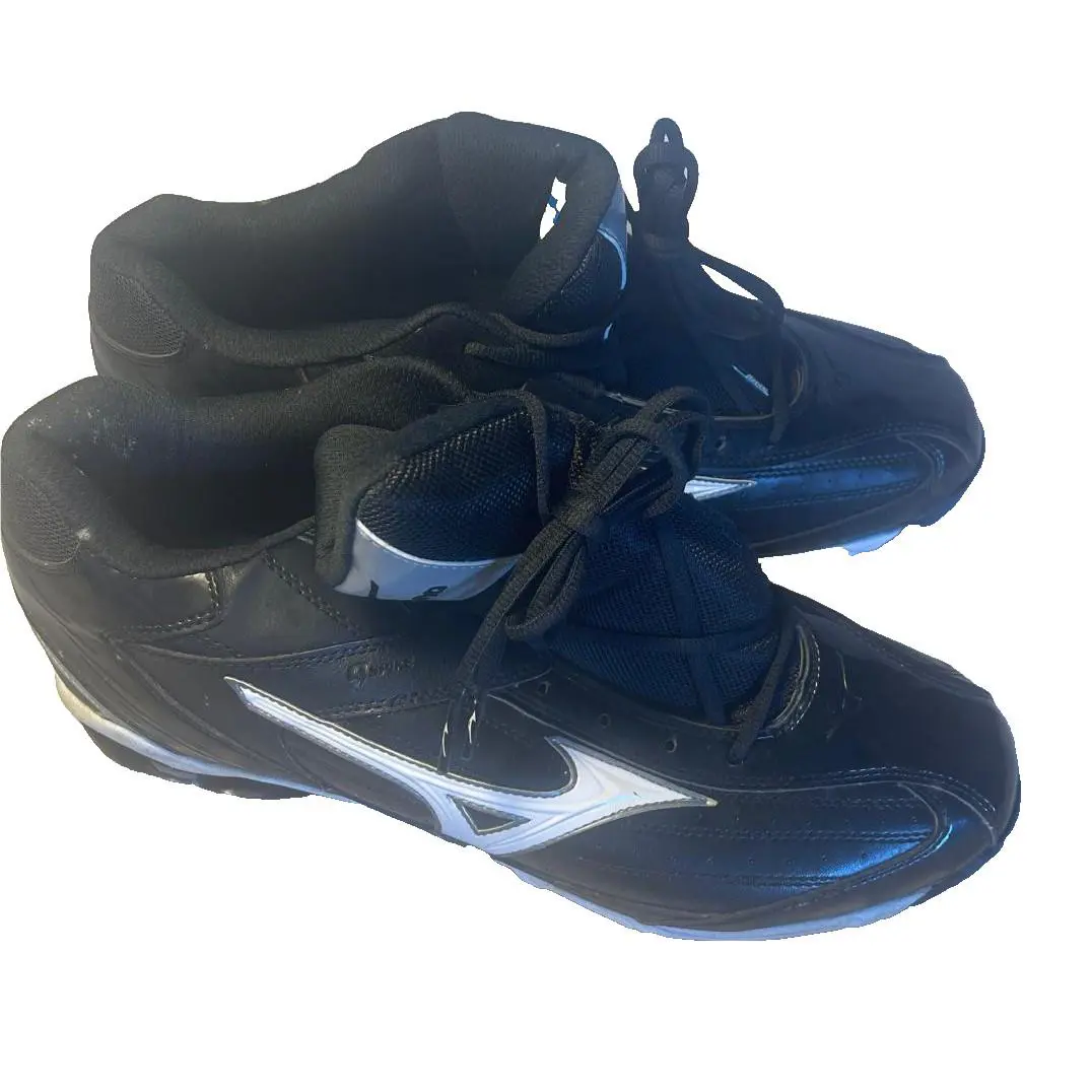 Mizuno shoes - 9-spike Classic Mid G5 - Classic Mid - spike - BLACK/WHITE (UPC: 041969942260) 0