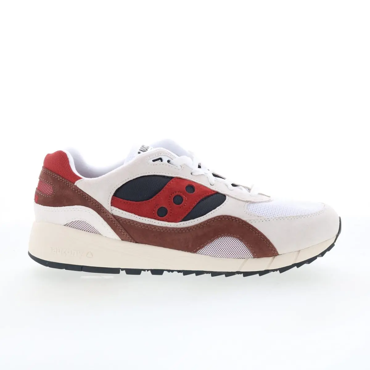 Saucony Shadow 6000 S70441-60 Mens White Suede Lifestyle Sneakers Shoes 13