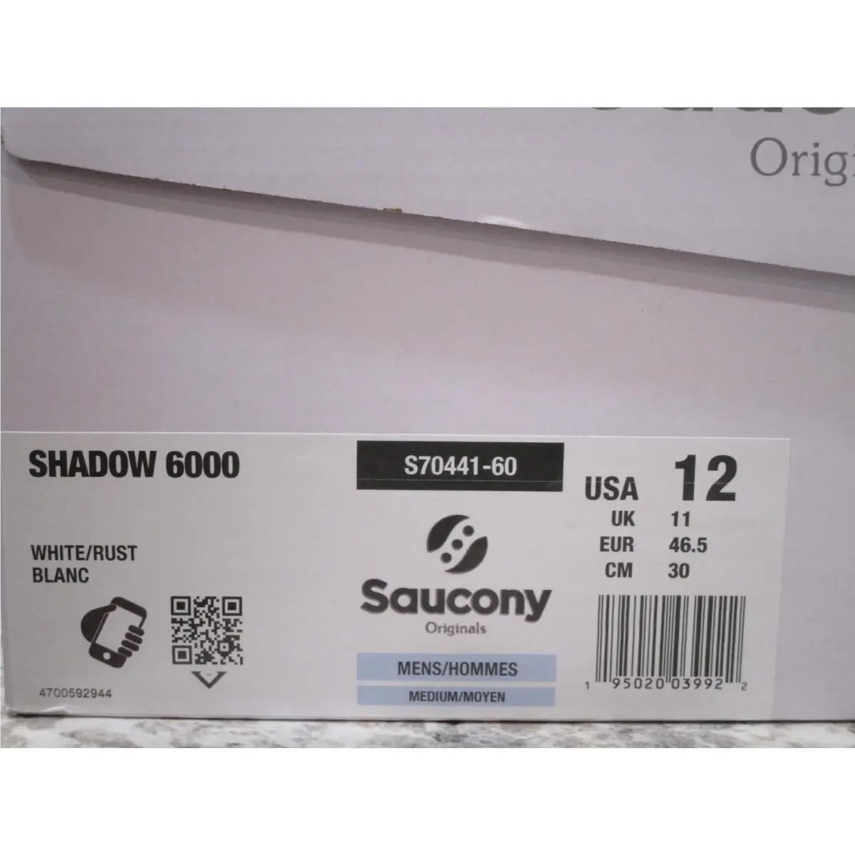 Saucony shoes - Saucony Shadow 6000 - Shadow - S70441-60 - White/Rust 4