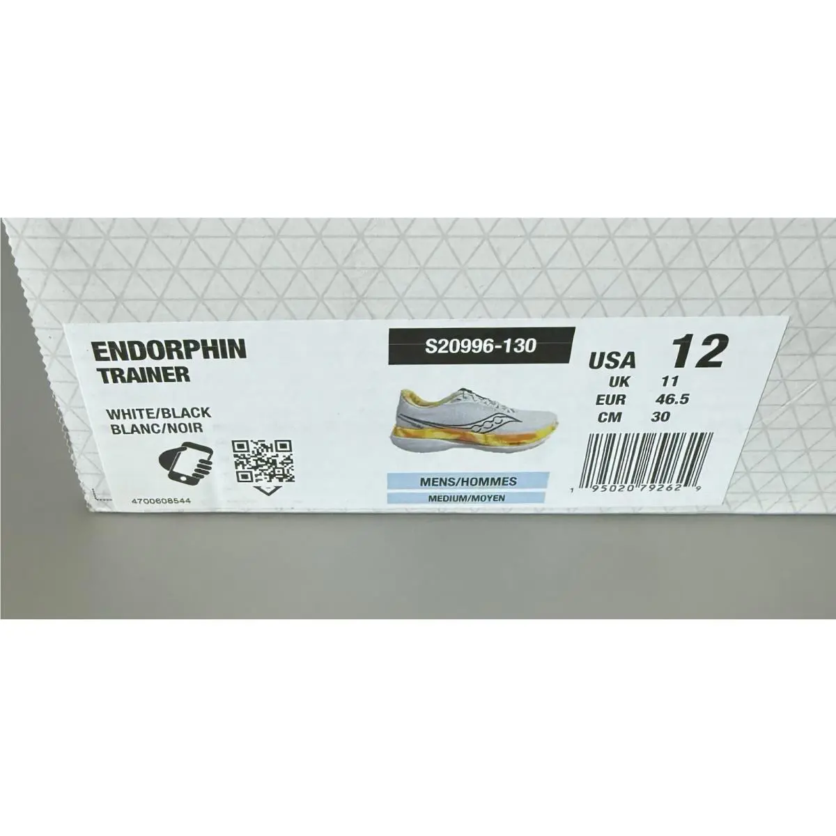 Saucony shoes - Saucony Endorphin - Endorphin - S20996-130 - White/Black/Yellow/Orange (UPC: 0195020792575) 9