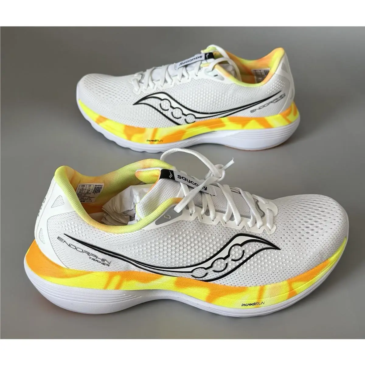 Saucony shoes - Saucony Endorphin - Endorphin - S20996-130 - White/Black/Yellow/Orange (UPC: 0195020792575) 0
