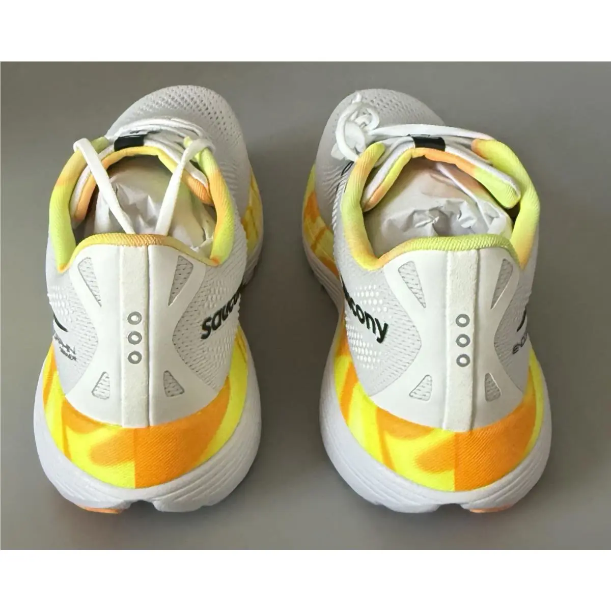 Saucony shoes - Saucony Endorphin - Endorphin - S20996-130 - White/Black/Yellow/Orange (UPC: 0195020792575) 4
