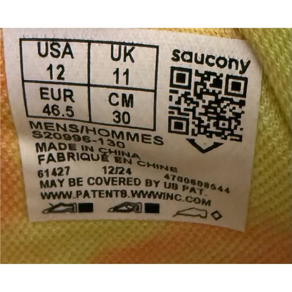 Saucony shoes - Saucony Endorphin - Endorphin - S20996-130 - White/Black/Yellow/Orange (UPC: 0195020792575) 6