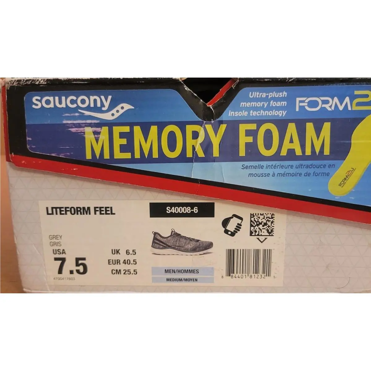 Saucony shoes - Saucony Liteform Feel - Liteform Feel - S400086 - Grey Heather (UPC: 884401812321) 5