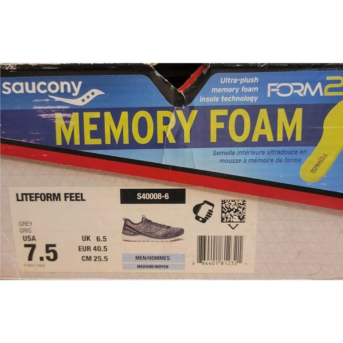 Saucony shoes - Saucony Liteform Feel - Liteform Feel - S400086 - Grey Heather (UPC: 884401812321) 6