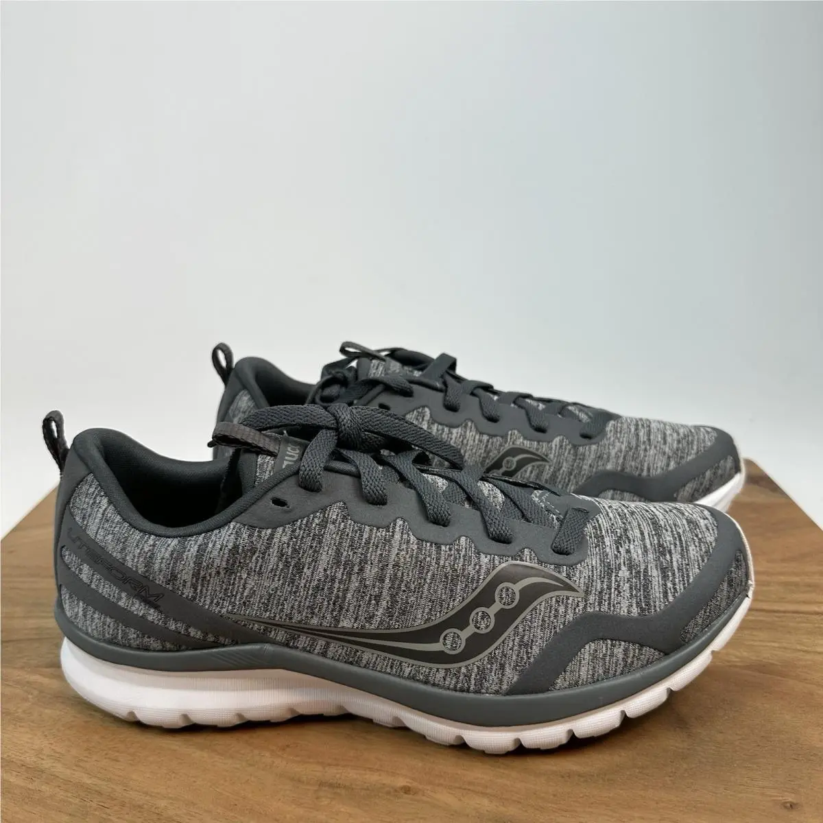 Mens Saucony Liteform Feel Gray Athletic Running Sneakers Shoes Size 7 M