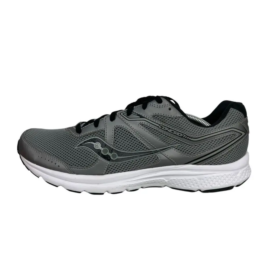 Saucony Grid Cohesion Low Trainers Running Men Shoes Grey/silver Size 9.5 - Gray Silver - U45 - S20420-7