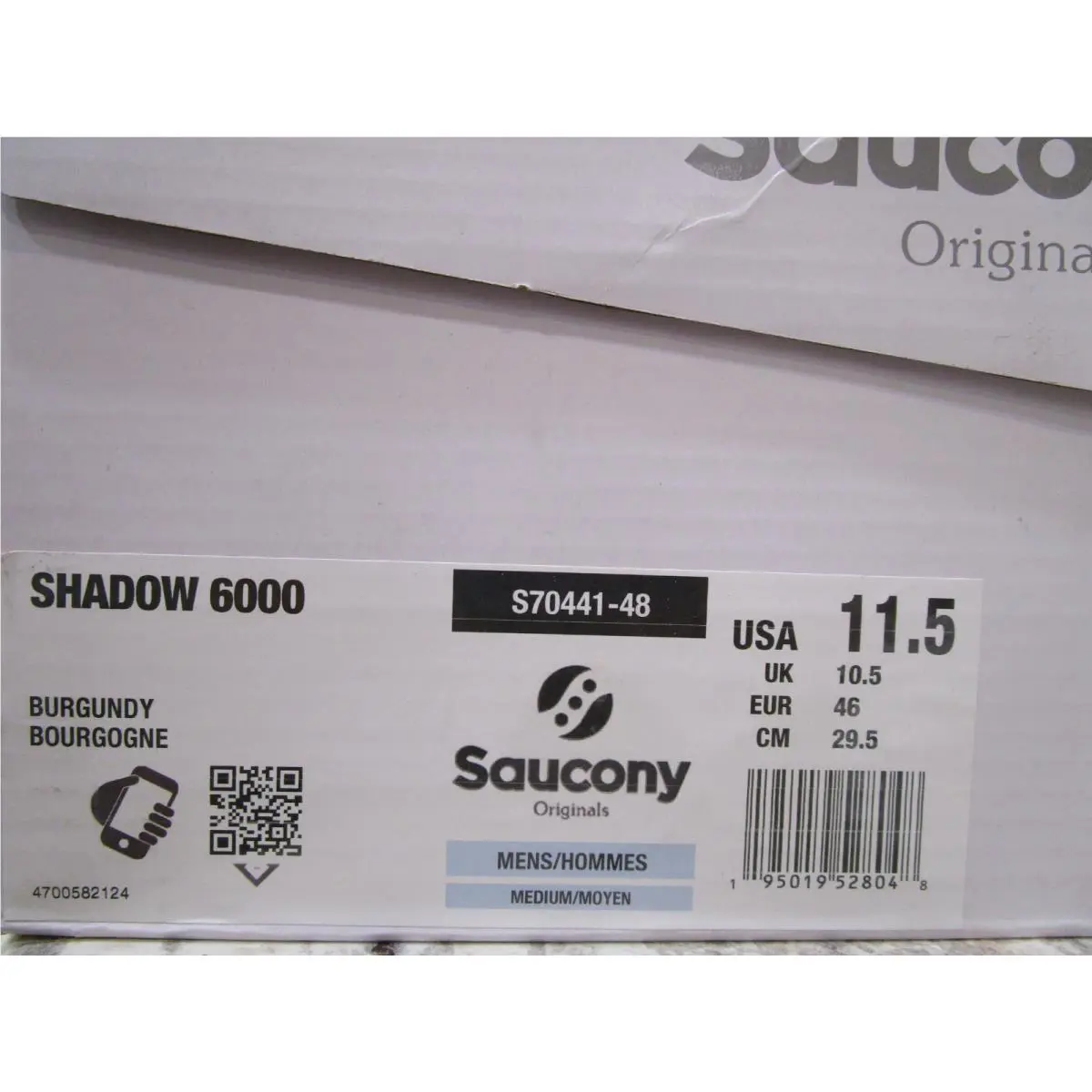 Saucony shoes - Saucony Shadow 6000 - Shadow - S70441-48 - Burgundy 4