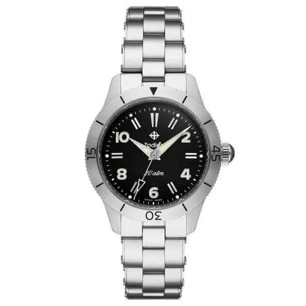 Zodiac ZO0001 Fall Newness Ref. 691 Steel 37 mm Black Dial Automatic Men`s Watch