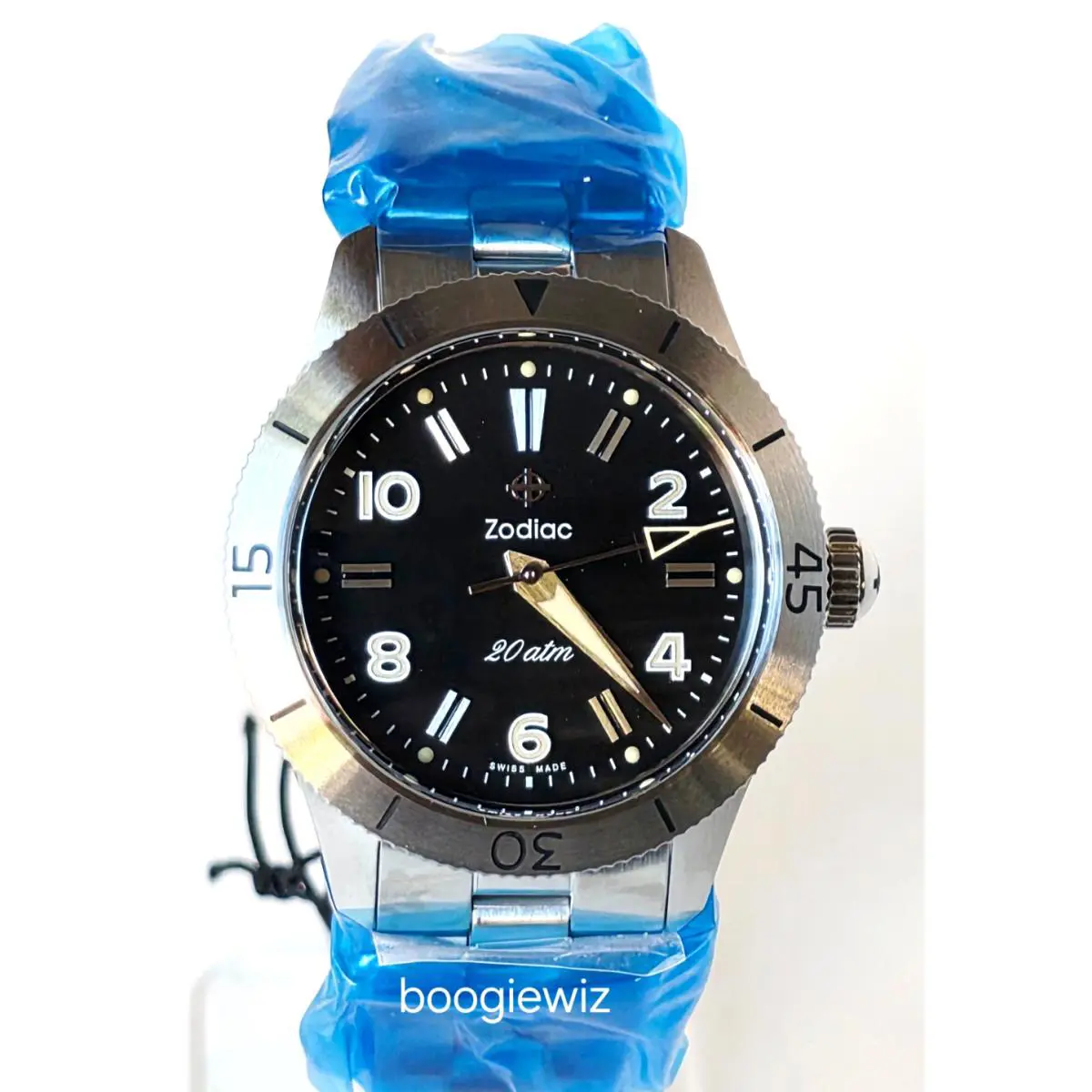 Zodiac Heritage Ref 691 Mechanical Wind 36mm Steel Men`s Watch ZO0001