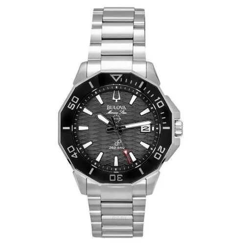 Bulova Marine Star Precisionist Quartz 96B434 Mens Watch Stainless Steel 200M