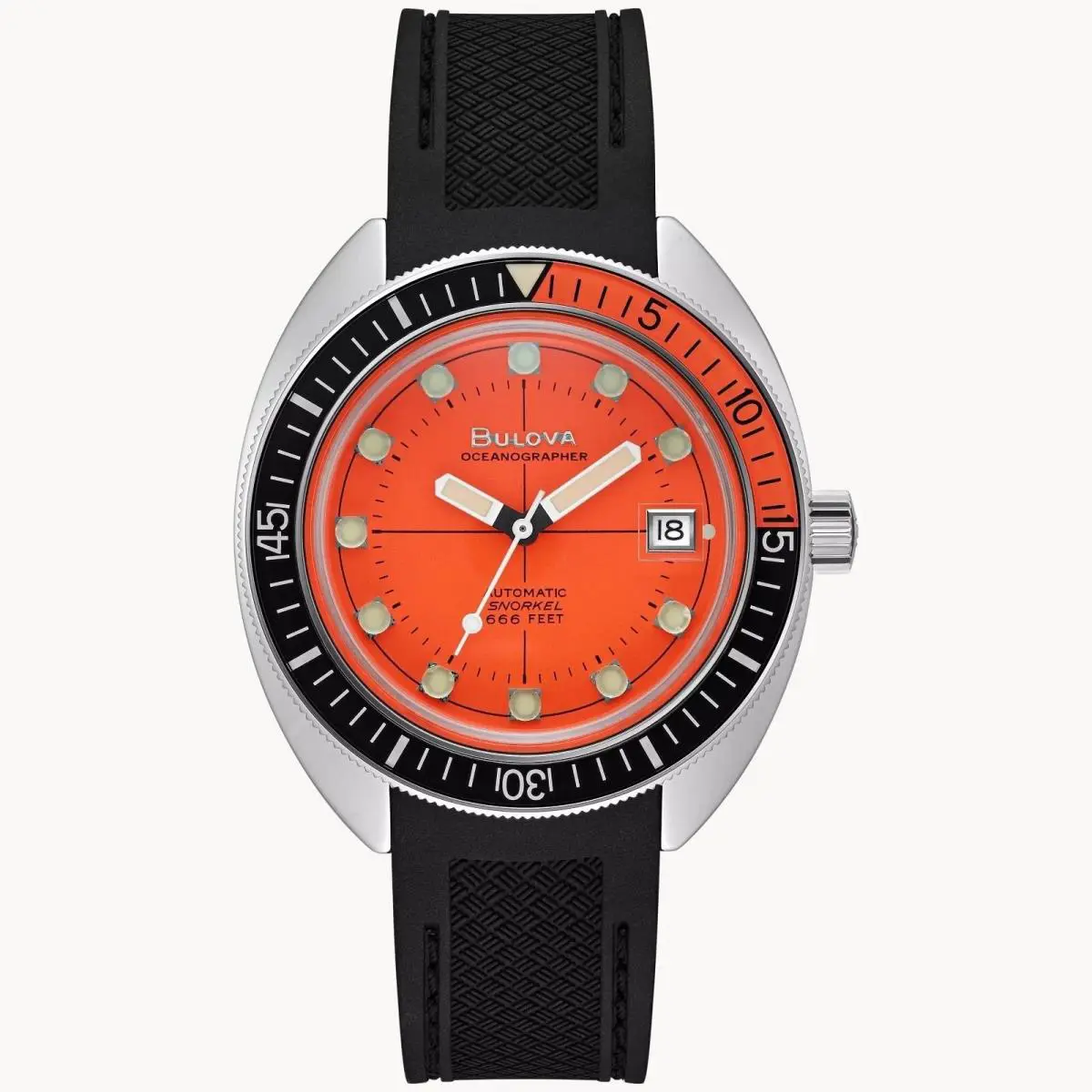 Bulova Watch Men`s Automatic Diver Archives Oceanographer Devil 96B350 - 