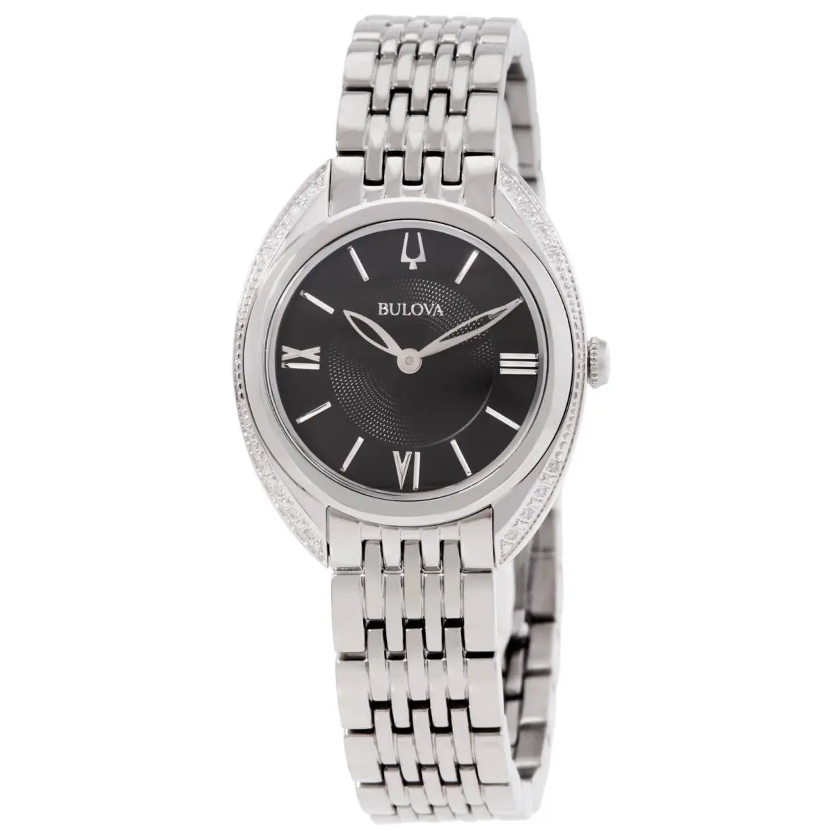 Bulova Classic Quartz Black Dial Ladies Watch 96R252