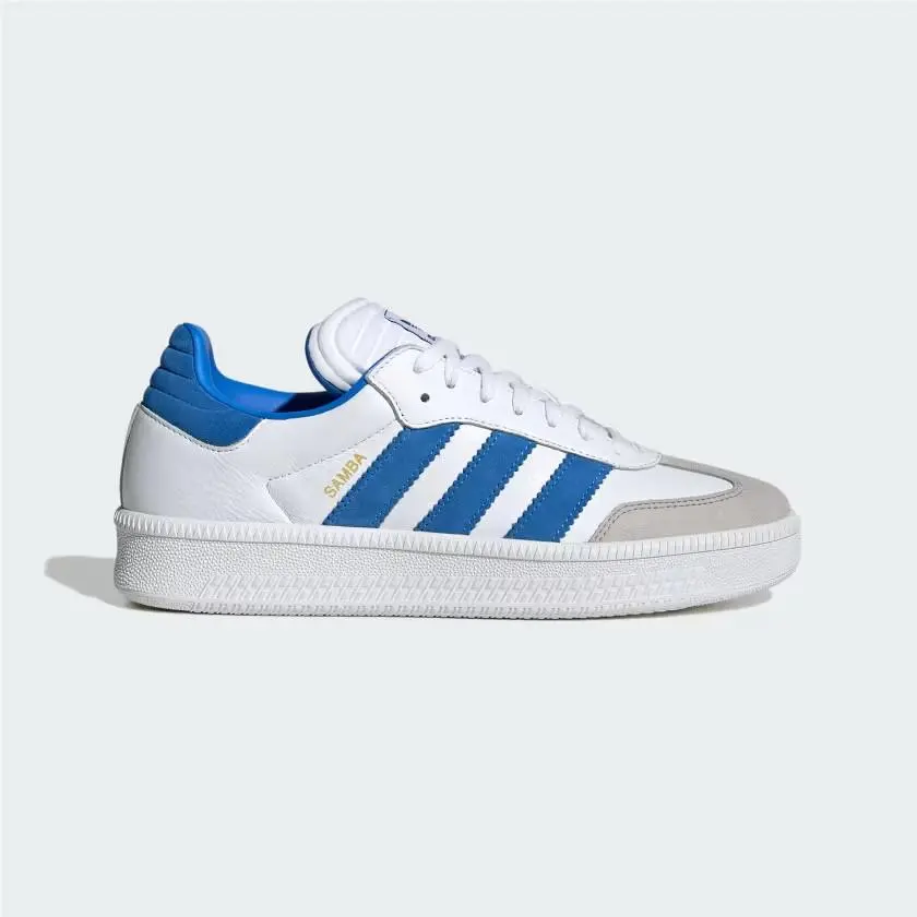 Adidas Samba Xlg Originals White Bright Royal Blue JI3190 Men`s Shoes