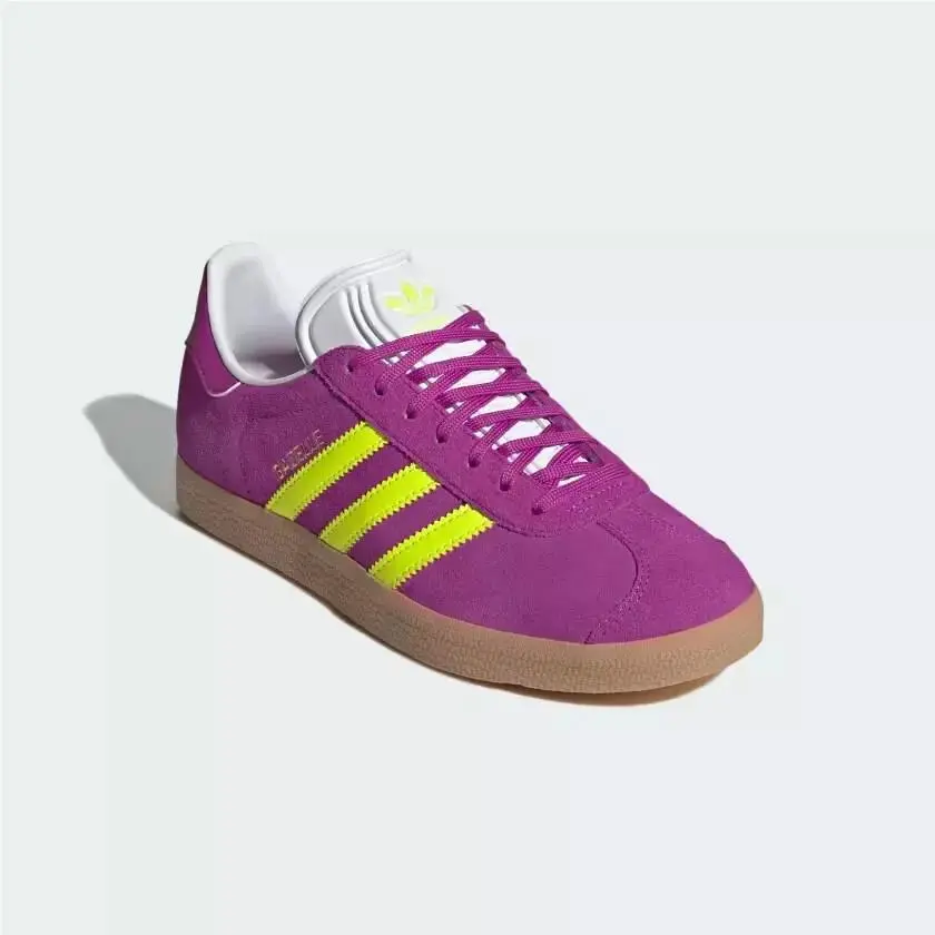 Adidas Gazelle JI1373 Sneakers Women`s 6.5 Purple Suede Lifestyle Shoes RHS5132
