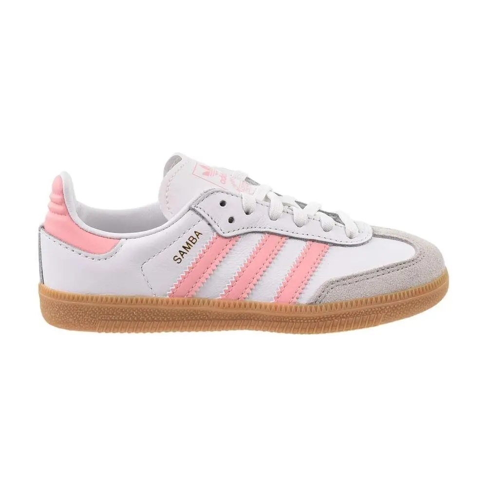 Adidas Samba OG Little Kids` Shoes Cloud White/semi Pink Spark jp5484
