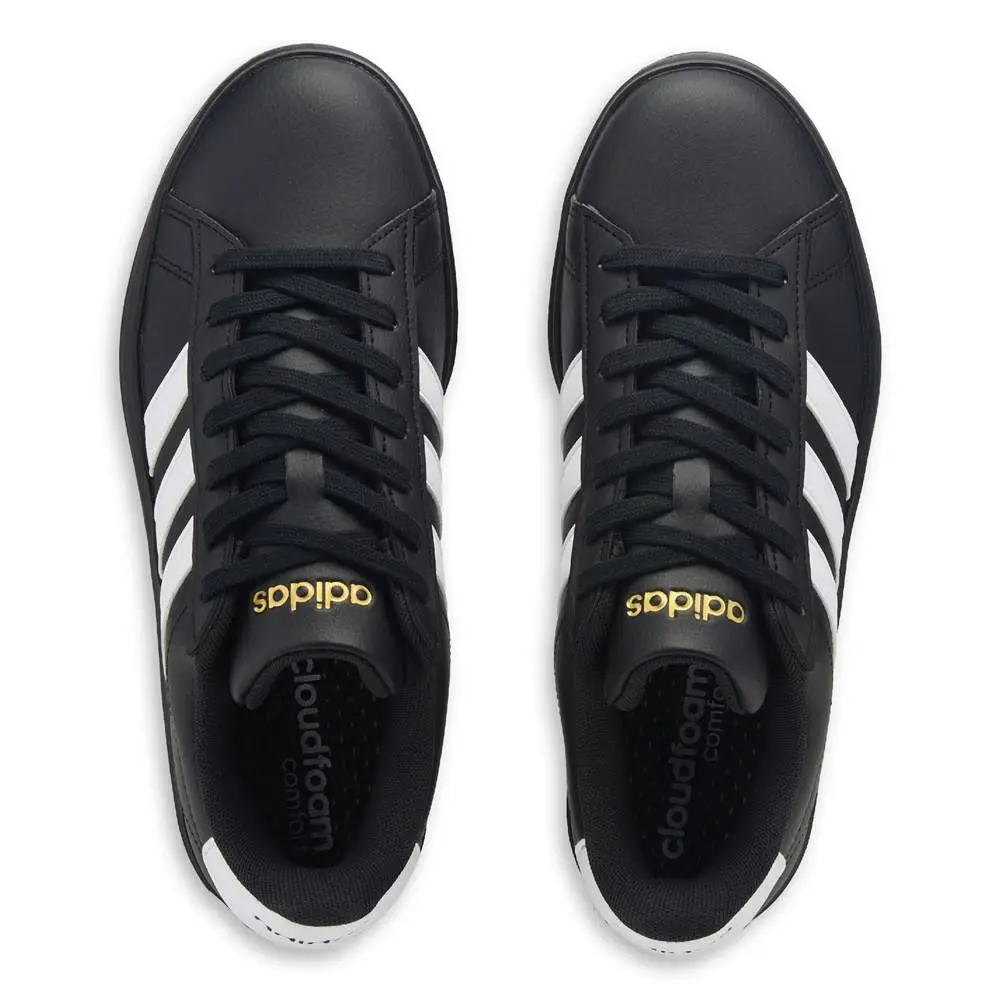 Adidas shoes - adidas Grand Court - Grand Court - Black/White/Gold Metallic 3