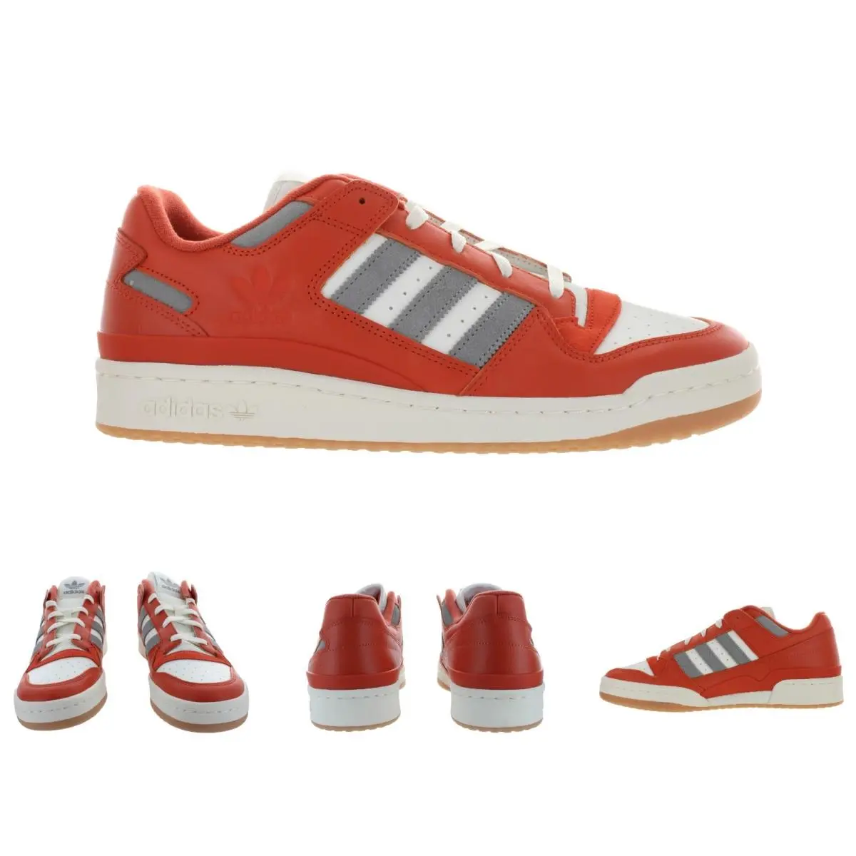 Adidas shoes - Adidas Originals Forum Low Classic - FZ6273 - Preloved Red, Off White, Charcoal Solid Grey 4