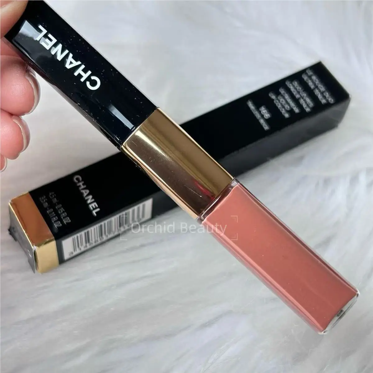 Chanel Duo Ultrawear Liquid Lip Colour 166 Timeless Beige Full Size