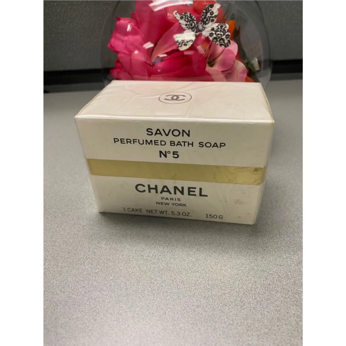 Vtg Chanel No. 5 Savon Perfumed Bath Soap 1 Cake 5.3 oz