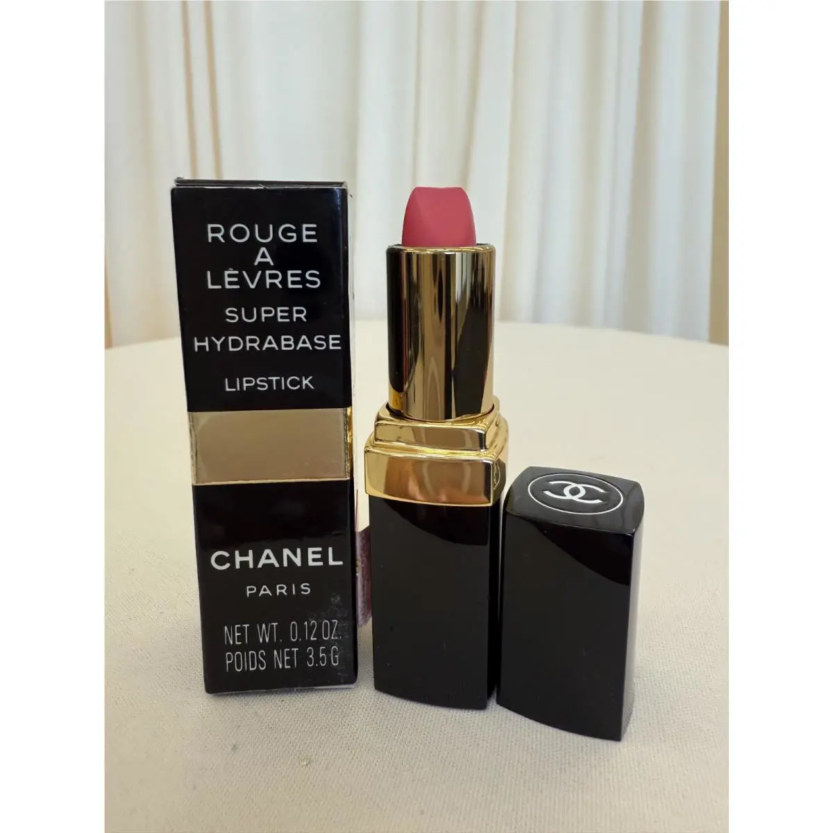Chanel Super Hydrabase Lipstick Shade 48 Rose De Chanel 3.5g