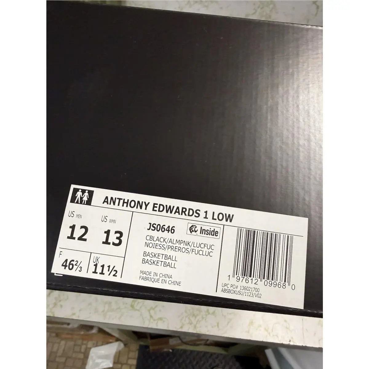Adidas shoes - adidas AE 1 - JS0646 - Cblack/Almpnk/Lucfuc (UPC: 197612103479) 7