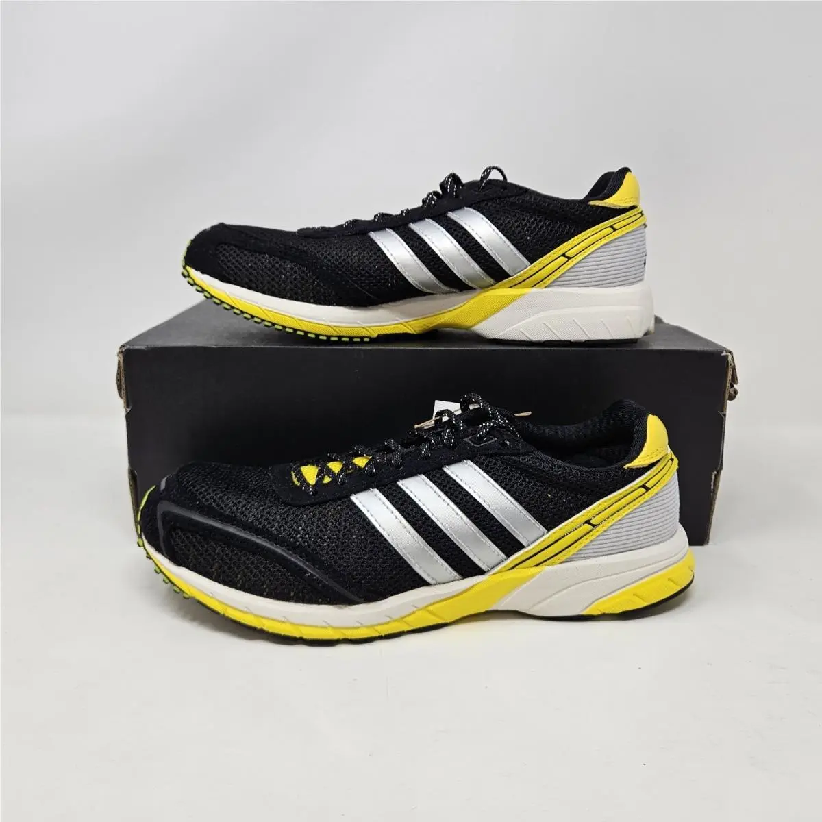 Adidas Adizero Adios OG `core Black / Yellow` / JP7635 / Women`s Size 5.5