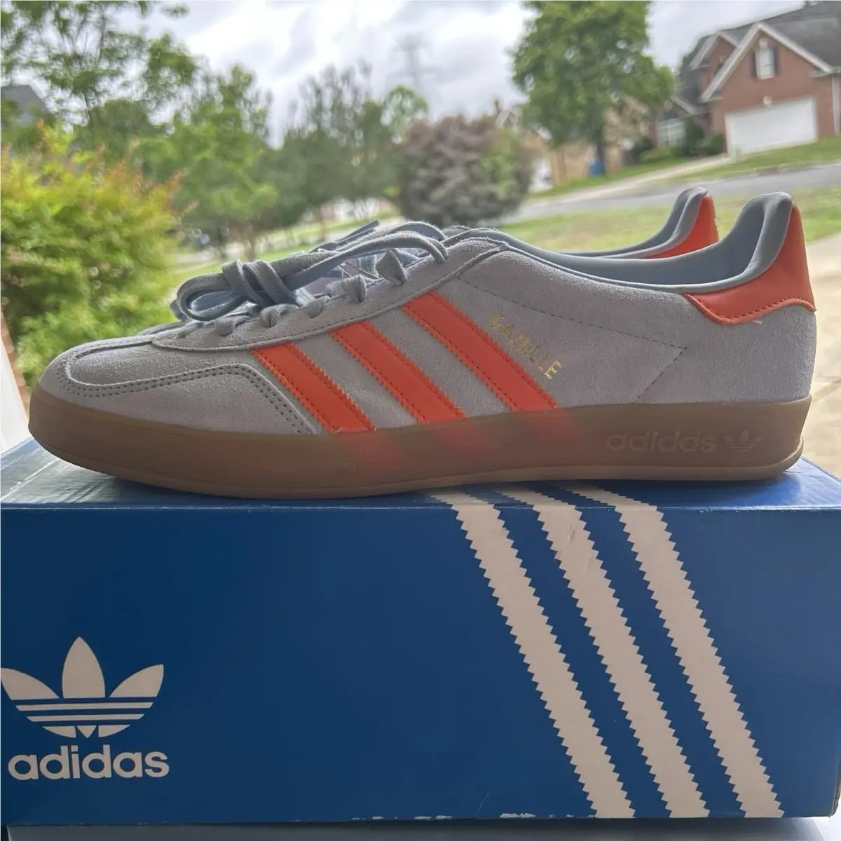 Adidas shoes - adidas Gazelle - Gazelle - JH5405 - Wonder Blue/Orange/Cloud White 0