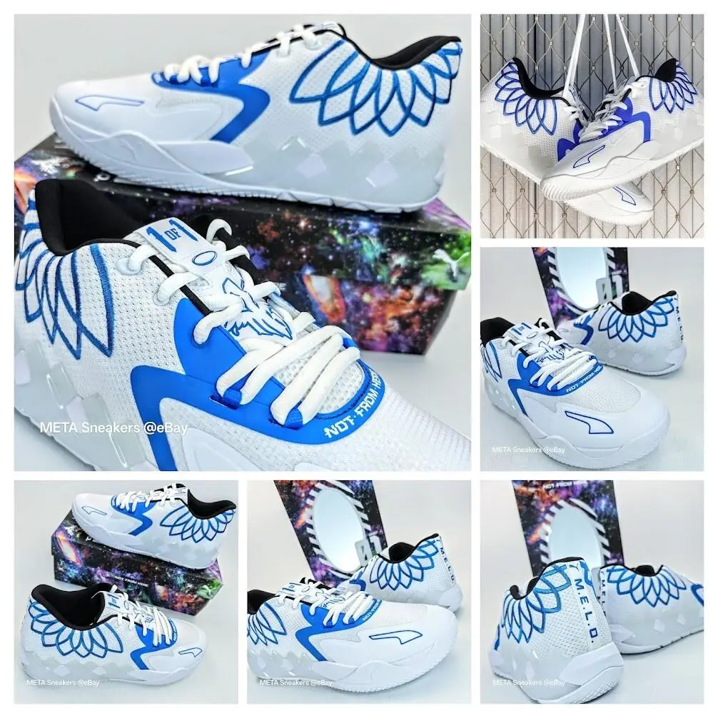 Puma shoes - PUMA MB.01 - 376941 11 - White/ Blue 1