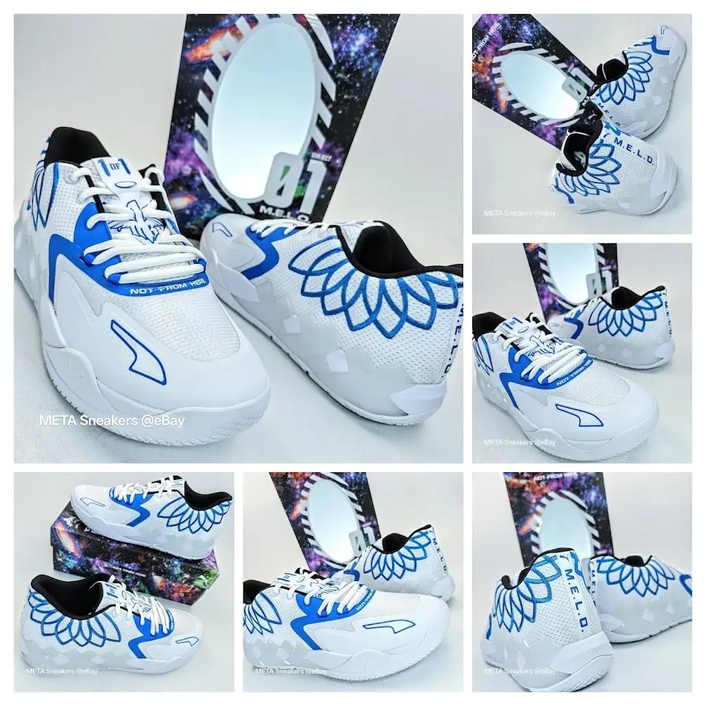 Puma shoes - PUMA MB.01 - 376941 11 - White/ Blue 4