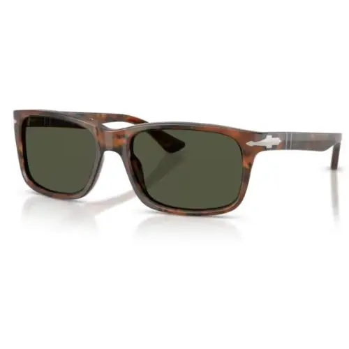Persol 0PO 3048S 108/31 Caffe/green Rectangle Men`s Sunglasses