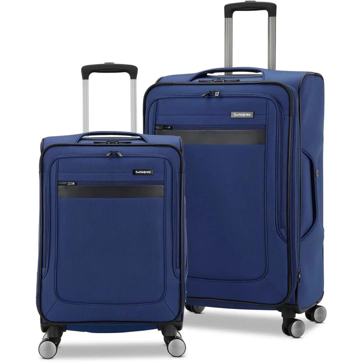Samsonite Ascella 3.0 Softside Expandable Luggage with Spinners Blue 2PC Set