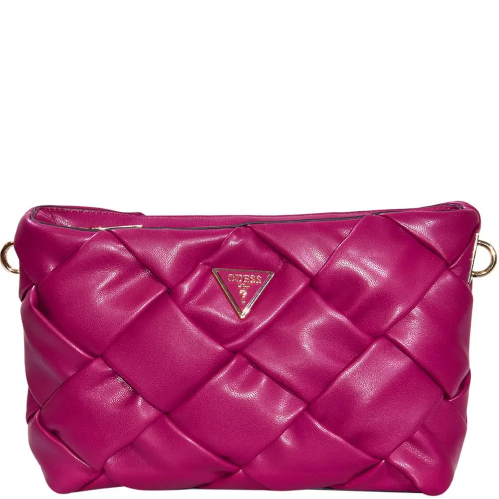 Women`s Zaina Handbag Crossbody Top Zip Red by Guess
